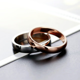 包邮精钢韩版情侣戒指女韩国时尚尾戒食指对戒婚戒男女式戒指指环