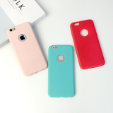 纯色马卡龙iphone6超薄手机壳苹果6plus硅胶软壳5s全包外壳小清新