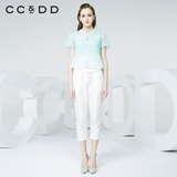 CCDD2016夏季新款专柜上衣印花夏装通勤女短外套C52C108601