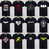 复仇者联盟T恤超级英雄T恤超人蝙蝠侠兄弟装寝室服短袖T恤男装潮