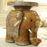大象换鞋凳子客厅实用家居工艺装饰品摆件乔迁礼品摆设欧式小象凳
