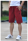乔丹运动篮球短裤 男 夏季薄款纯棉跑步宽松拉链五分裤
