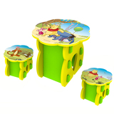 迪士尼儿童成套桌椅幼儿园宝宝学习小桌子小凳子套装环保EVA材质