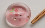 现货日本治愈系可爱日式箸置筷架 瀬戸焼 玻璃樱花唯美日系餐具