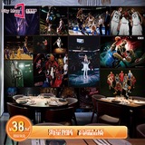 NBA篮球明星海报墙纸3D客厅卧室电视背景大型壁画餐厅休闲吧壁纸