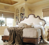 美式乡村实木双人床复古做旧法式床欧式公主床地中海床新古典婚床