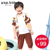 gxgkids男童套装夏装2015男童GXG童装运动卫衣套装A3227465
