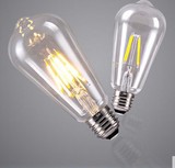 超亮E27爱迪生LED灯泡灯丝复古创意个性节能装饰白炽光源ST64