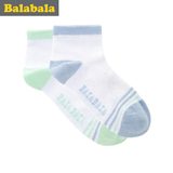 巴拉巴拉男童袜子时尚儿童袜子2016新款童装中大童学生短袜2双装