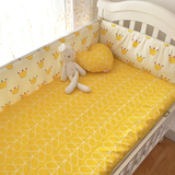 【心贝家纺】婴儿纯棉床围宝宝防撞围床围床笠套件