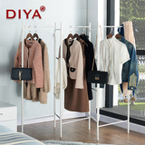 DIYA晾衣架落地折叠屏风型移动挂衣阳台室内伸缩被子晒衣架