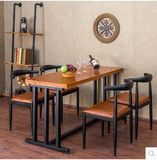 欧式家用铁艺实木现代简约书桌 吃饭桌  创意餐桌 办公桌 会客桌