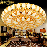格灯堡 金色聚宝盆圆形客厅灯水晶灯 LED吸顶灯卧室灯具餐厅灯饰
