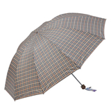 【天猫超市】天堂伞300T十片格双人三折叠雨伞防紫外线加固格子伞