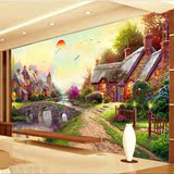 3D欧式大型油画壁画艺术装饰墙纸客厅沙发电视背景墙画布墙布壁纸