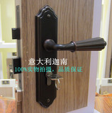 贝尔维帝铜锁纯铜门锁欧式门锁仿古门锁纯铜黑色门锁纯铜美式门锁