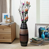 景德镇陶瓷器欧式落地大花瓶 创意家居装饰品客厅摆件插花干花器