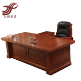 纯实木2.4米办公桌 橡木老板桌 高端私人订制办公家具 厂家直销