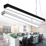 现代简约创意个性led办公室吊灯长方形铝材吊灯 餐厅吧台北欧吊灯