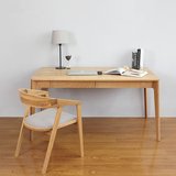 北欧实木书桌小户型电脑桌简易办公桌带抽屉写字台学习桌会议桌