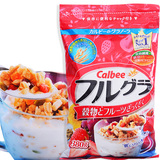 日本进口卡乐比Calbee卡乐b水果谷物即食早餐冲饮麦片380g新鲜