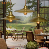 欧式全铜吊灯美式乡村别墅阳台餐厅吊灯个性复古创意客厅铜灯吊灯