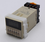 DH48S-S数显时间继电器 循环延时控制器 时间控制倒时器 送底座