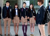 英伦韩国继承者们同款校服高中学生装班服长袖秋冬小西装外套装