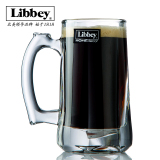美国利比Libbey 进口 带把 啤酒杯 扎啤杯 果汁杯 玻璃杯 创意