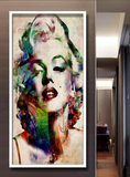 玛丽莲梦露个性艺术走廊壁纸3D立体玄关背景墙纸定制无缝大型壁画