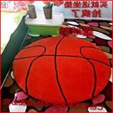 新款包邮 足球篮球 可爱卡通儿童地毯 圆形电脑椅垫 卧室床边地垫