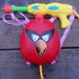 特价儿童沙滩戏水玩具高压远射程大容量愤怒的小鸟背包式水枪3-7