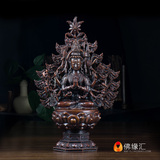 【佛缘汇】尼泊尔进口 紫铜雕花 准提菩萨 准提佛母 准胝观音佛像