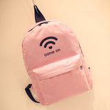 韩版新款个性帆布印花WiFi双背女士包 中学生包书包女包邮 休闲包