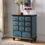 美式蓝色五斗柜子简约现代组合储物柜卧室烤漆抽屉斗橱床头柜
