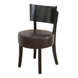 甜品店桌椅组合黑橡木小圆桌椅 奶茶店桌椅 西餐桌椅 西餐厅桌椅