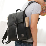 男士双肩包青年日韩版中学生书包时尚潮流电脑包休闲简约户外背包
