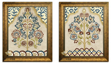 查理夫人 美式招财菩提树油画手绘有框装饰画油画客厅双联画14275