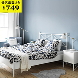广州深圳上海宜家家居代购IKEA 穆斯肯 简约床架钢架床铁艺床正品