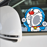 汽车贴纸小叮当机器猫hello kitty撞玻璃爬窗遮挡划痕卡通装饰品