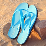 路拉迪潮流轮胎底男士人字拖 夏季透气拼色凉拖鞋夹脚防滑沙滩鞋