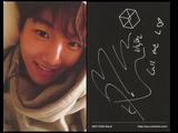 EXO 2辑 EXODUS（伯贤） 中文版专辑 自制签名同款卡片1张