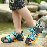 男童凉鞋包头2016新款夏季儿童沙滩鞋韩国中大童运动休闲凉鞋软底