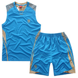 热卖CBA篮球服套装男吸汗透气比赛服训练球衣升级版新面料可印号