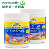 woolworths澳洲进口 Nature's Way Kids Smart儿童鱼油180粒*2瓶