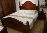 北美黑胡桃木床1.8米纯实木双人床卧室家具核桃木床PK榆木床特价