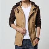 帕索克2015秋款潮男 大码 学生外套修身型韩版男装青年 薄款夹克