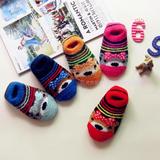 韩版新款秋冬季 珊瑚绒加厚宝宝儿童袜子防滑地板袜