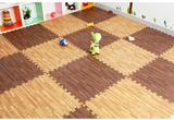 仿木纹泡沫地垫卧室塑料地毯拼图铺地客厅地板垫子60x60x1cm