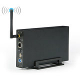 包邮 蓝硕 3.5英寸云存储网络wifi移动硬盘盒子无线智能路由器